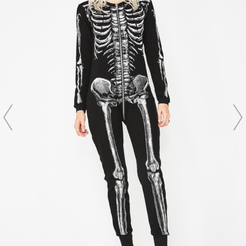 NWT Dolls Kills Skeleton Onesie